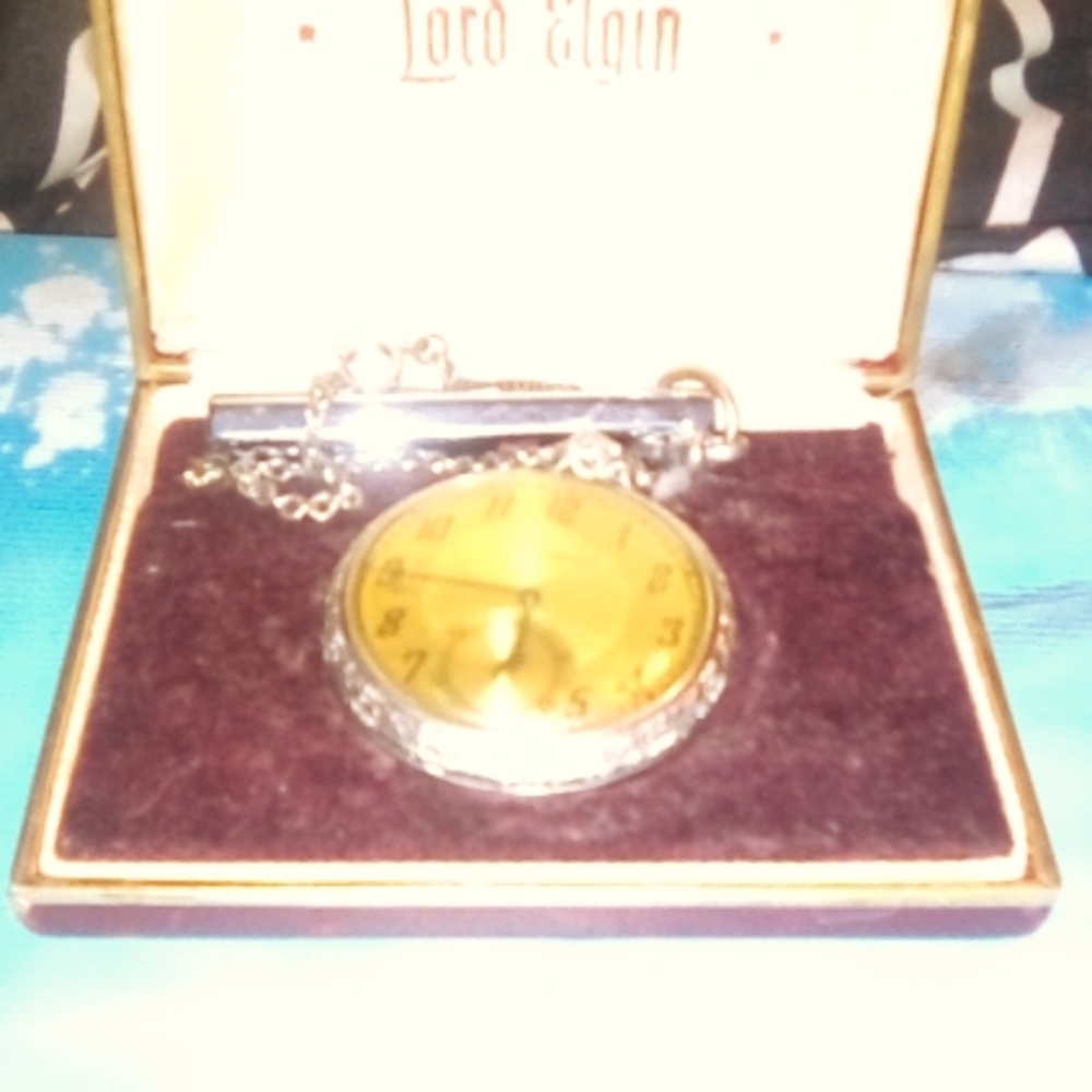 1928 Lord Elgin Pocket Watch 15 Jewels